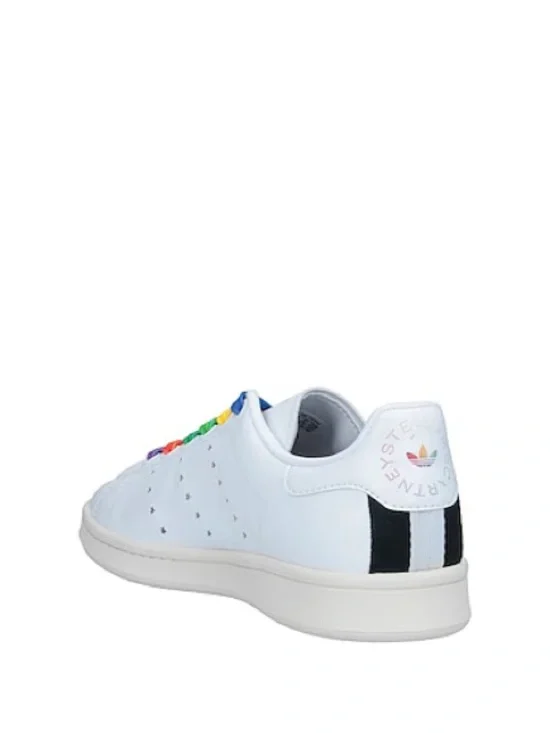 Adidas x Stella McCartney Stan Smith Sneakers Rainbow Laces White Size 9.5 Men - Picture 3 of 16